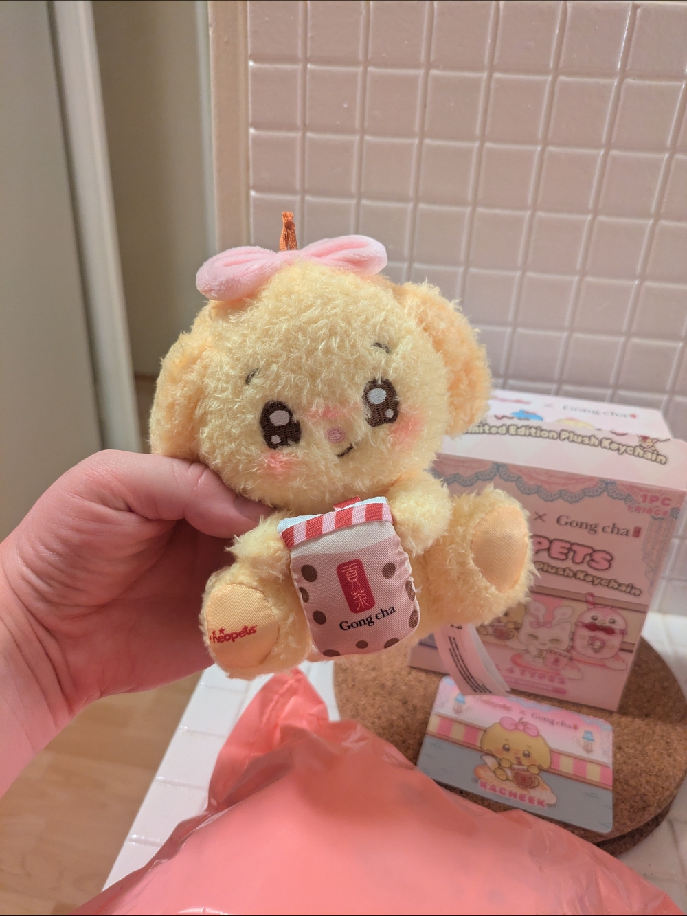 Neopets x Gong Cha Kacheek Plush Keychain